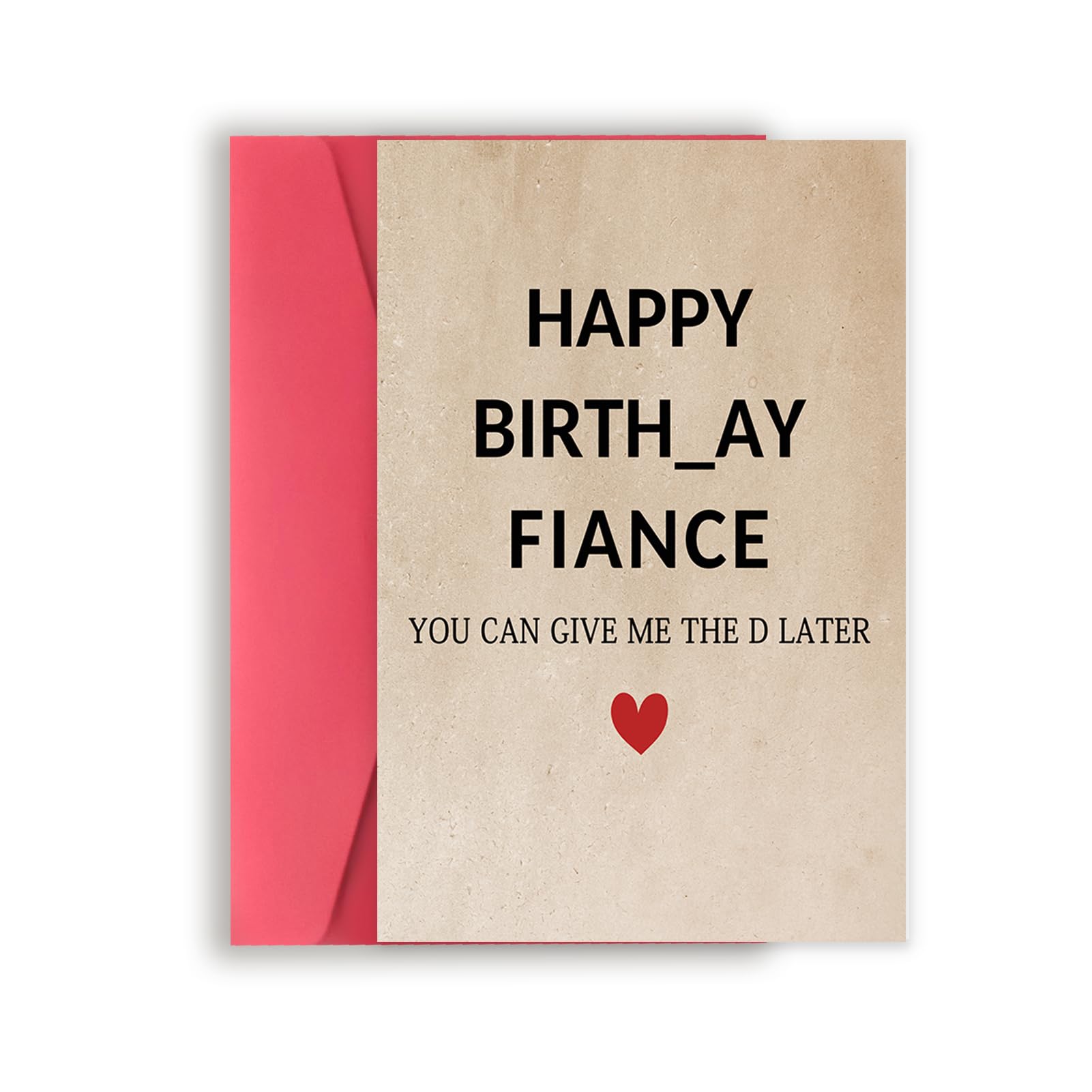 Funny Birthday Card for Fiance, Happy Fiance Birthday Gift for Him, Humor Bday Card for Husband to Be from Fiancee, Unique Birthday Decoration for Fiance