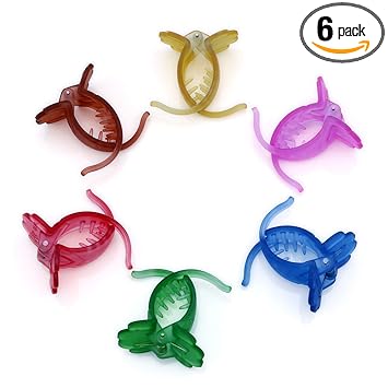 Sukkhi Exclusive Butterfly Hair Clip Mat Accessories for Women & Girl, M, Multicolor, 6 Count