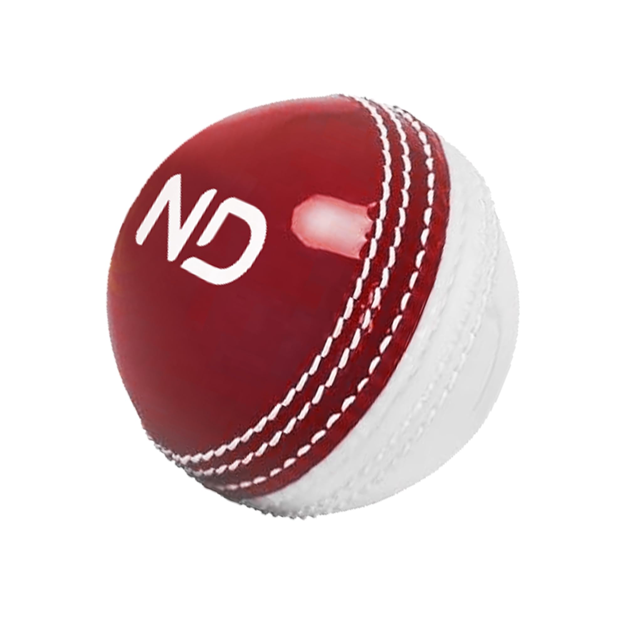 ND Sports Incrediball Cricket Ball – Pack of 1, 3, or 6 – Red & White Durable Practice & Training Ball – Ideal for Net Practice & Match Play (Pack 1, Red/White)