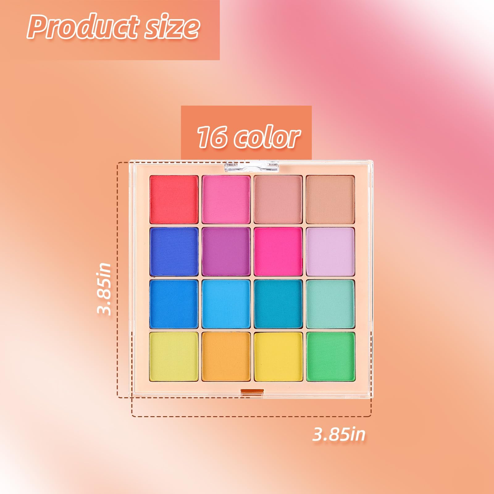 Set di 16 palette per unghie Ombre Nail Powder Palette French Aura Nails Ombre Nail Brush Unghie Long-lasting Manicure Art DIY Accessories (B)