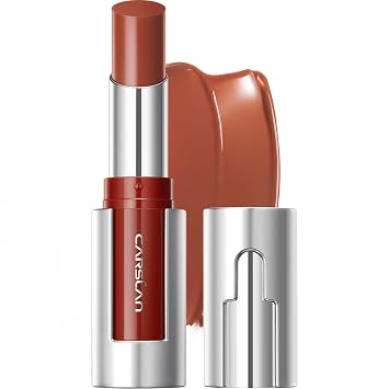 CARSLAN Essence Lipstick for Moisturizing Lips with Shiny Finish | Non Sticky Lipstick with Vitamin E, Plumping Sooth, Soften, Lightweight Texture, Daily Makeup, All Skin Tones, J301