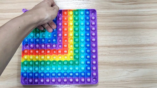 Pop Fidget Table Multiplication 12x12 Silicone Tableaux De Multiplication Pour Enfants Tableaux