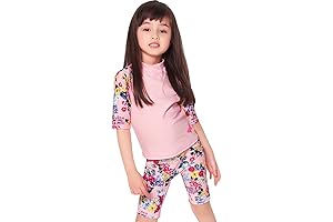 Toddler Girls Rash Guard Swimsuit: Perfect for a Summer Splash
