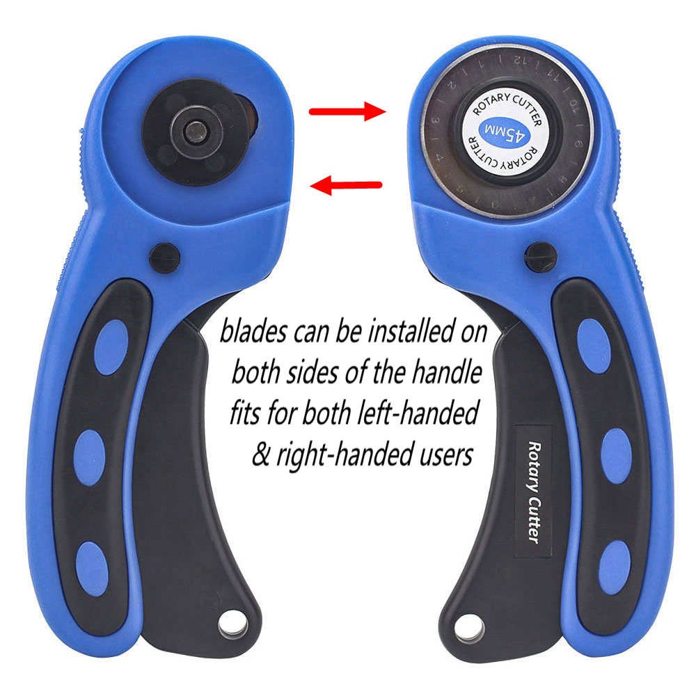 45mm Rotary Cutter Set for Sewing Fabric Leather Quilting Tools with 5