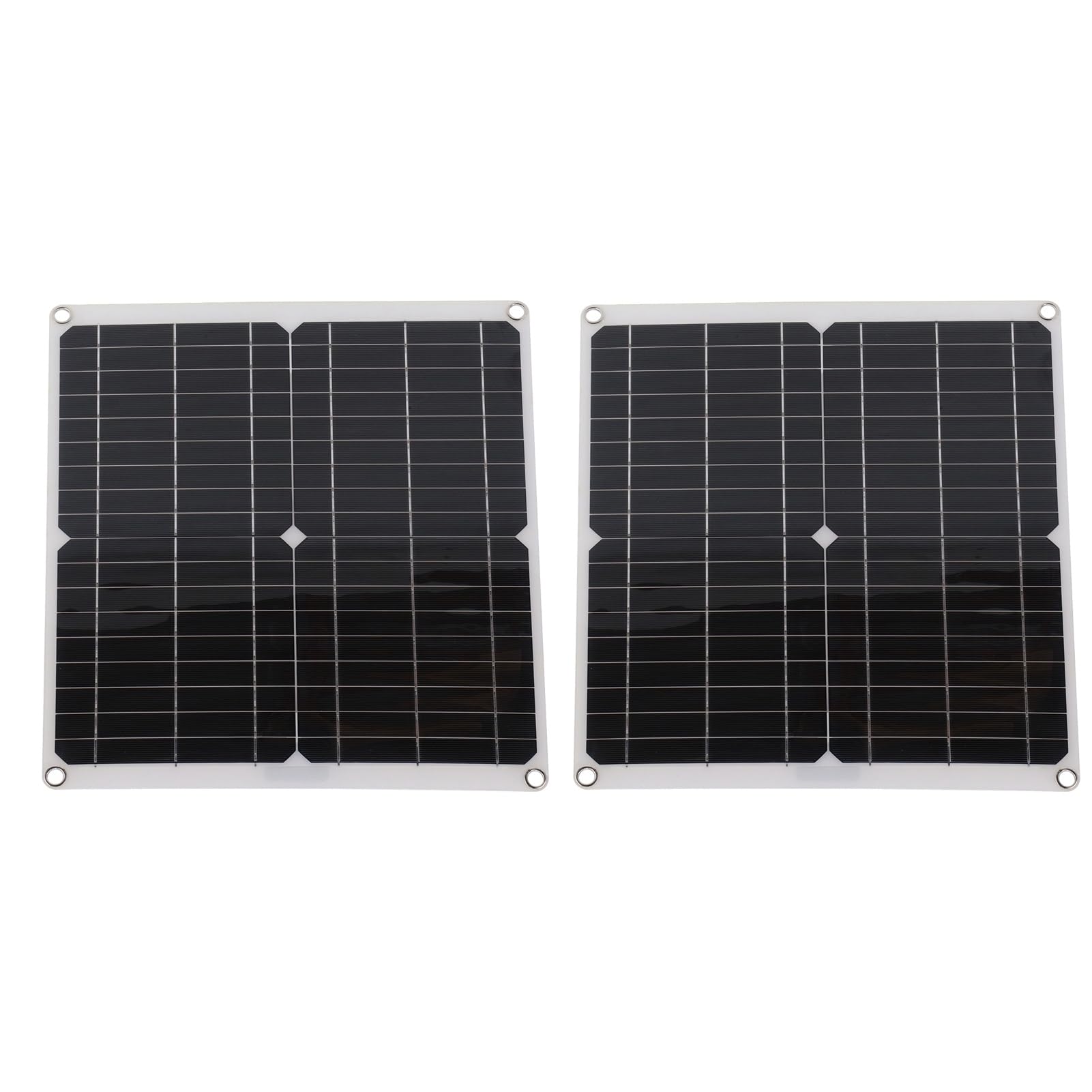 Set di 2 pannelli solari e controller di carica – Pannello fotovoltaico da 25 W 20 V con controller da 40 A per ricarica di barche, auto e off-grid