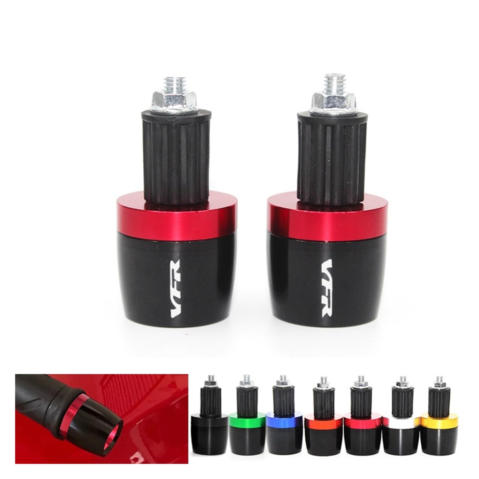 Motorrad-Lenkergriffe Endgriff Bar Cap Endstopfen Für VFR 400 750 800 800F Fi/W1 VTEC 1200F 1200X Crosstourer 1200 Lenkerenden Steckers