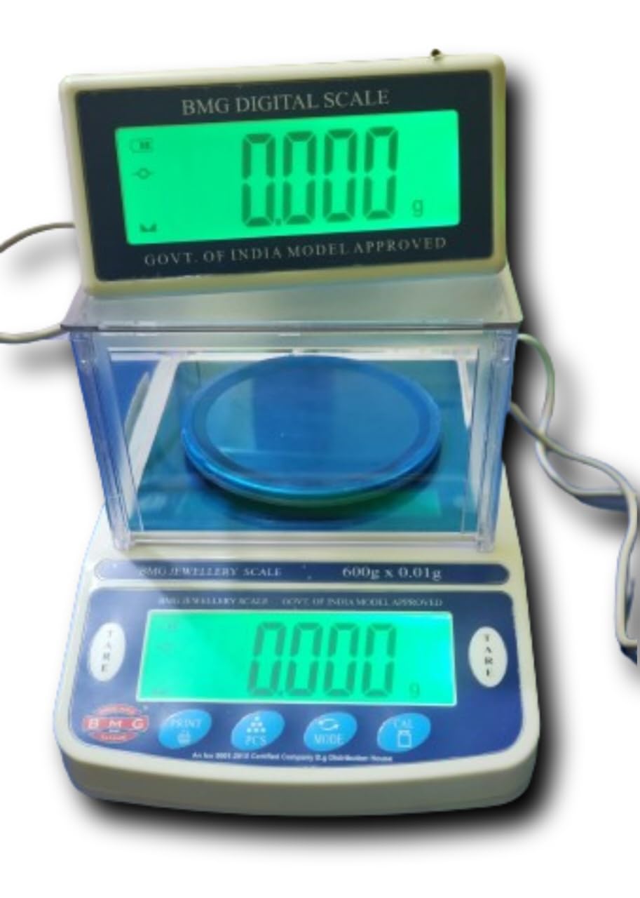 Onetrack BMG 600gm/10ml DIGITAL Jewellery Scale(Full HD Green Display)