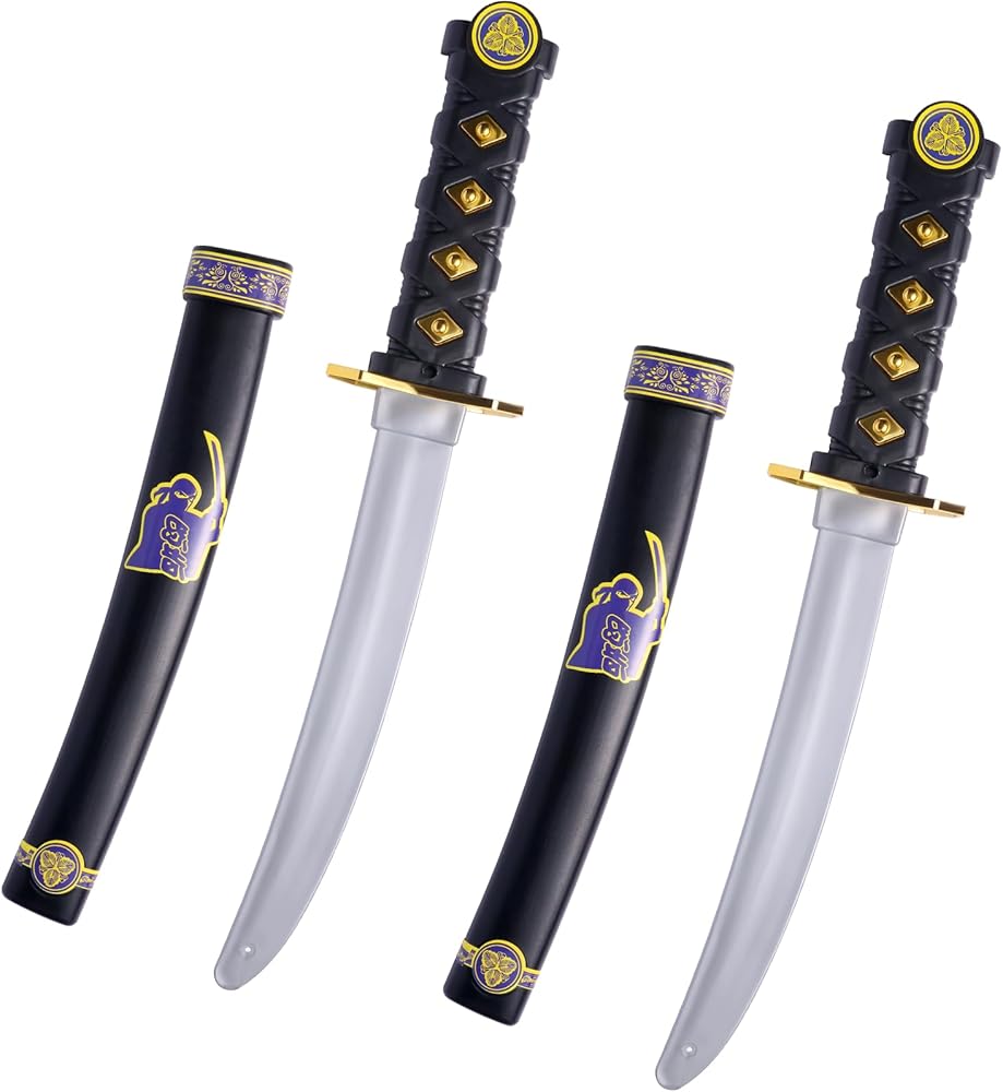 Amazon.com: 2 Pcs Plastic Samurai Sword with Sheath, Ninja Swords