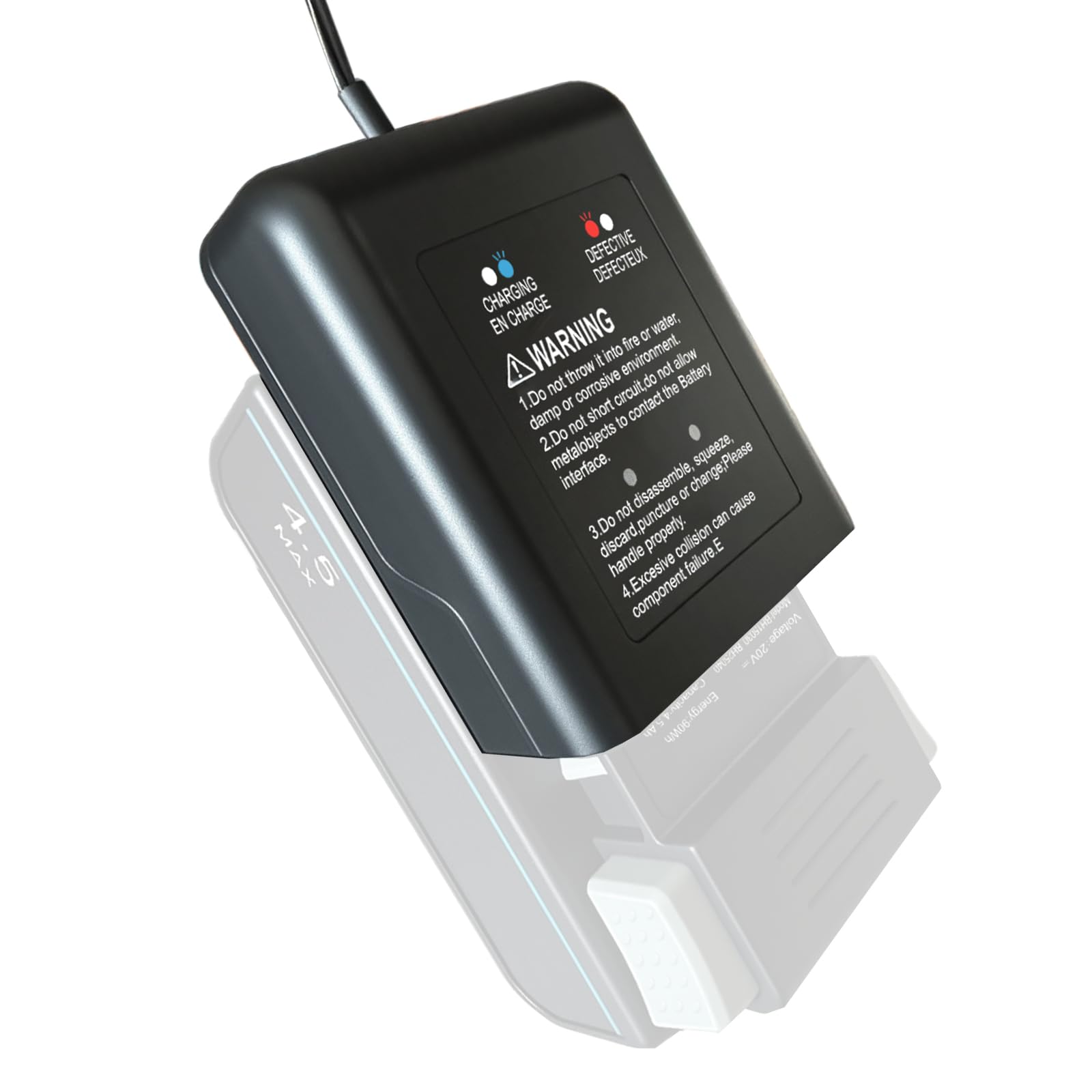 YCFSERMYO Charger for Vax ONE PWR battery fast charger,Black portable