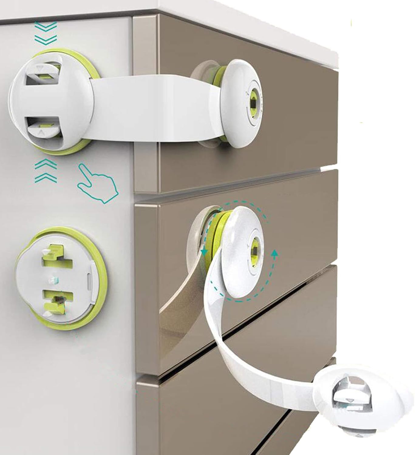 Locks Child Safety, No Drill Child Proof Lock