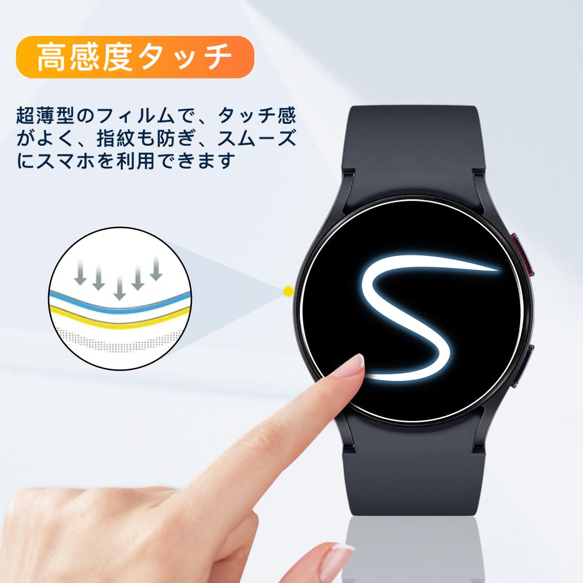 GALAXY WATCH 6 40mm【9Hガラスフィルム】 Amazon.co.jp: 【Ringke】Galaxy Watch 6 40mm ガラスフィルム