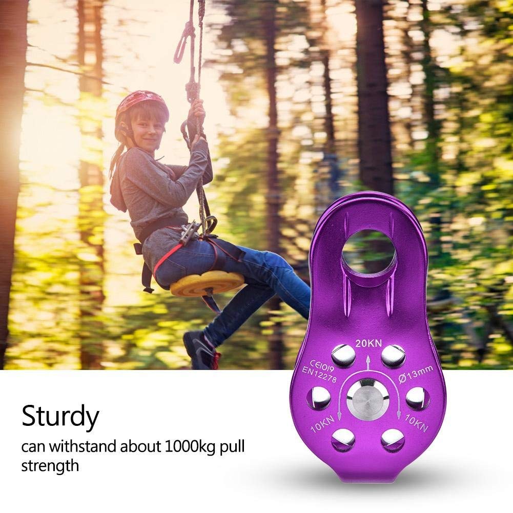 Alomejor Pulley, rolka linowa, wspinaczka, wspinaczka, lina, wspinaczka, koło pasowe, kółko tandemowe, bezpieczeństwo sprzętów