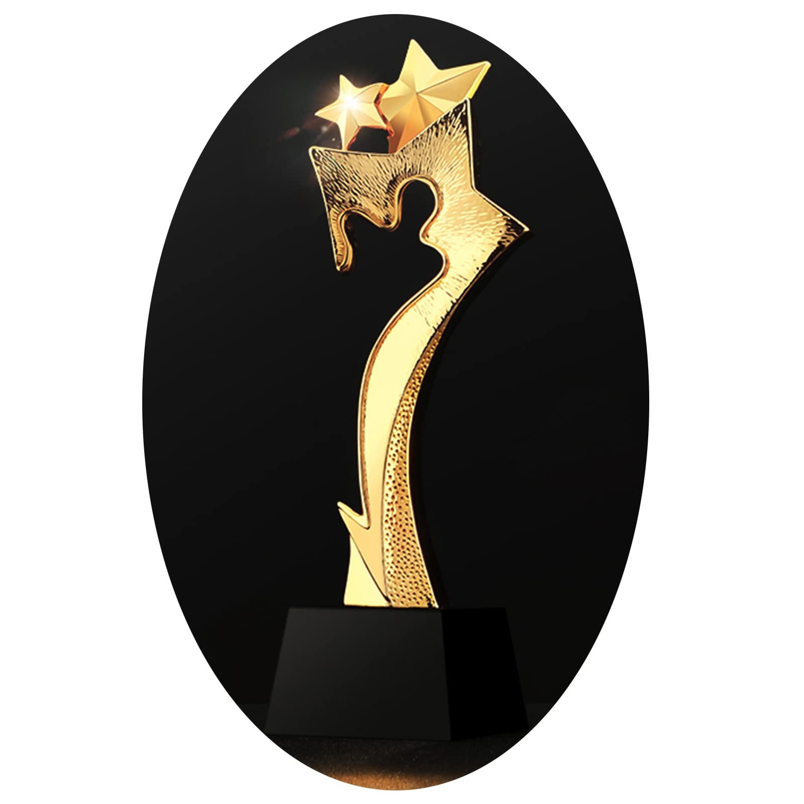 Trophée Étoile Trophée D'excellent Employé Trophées De Cérémonie De Récompense Trophées De Réunion Annuelle Trophées en Résine Dorée Contenu Personnalisable
