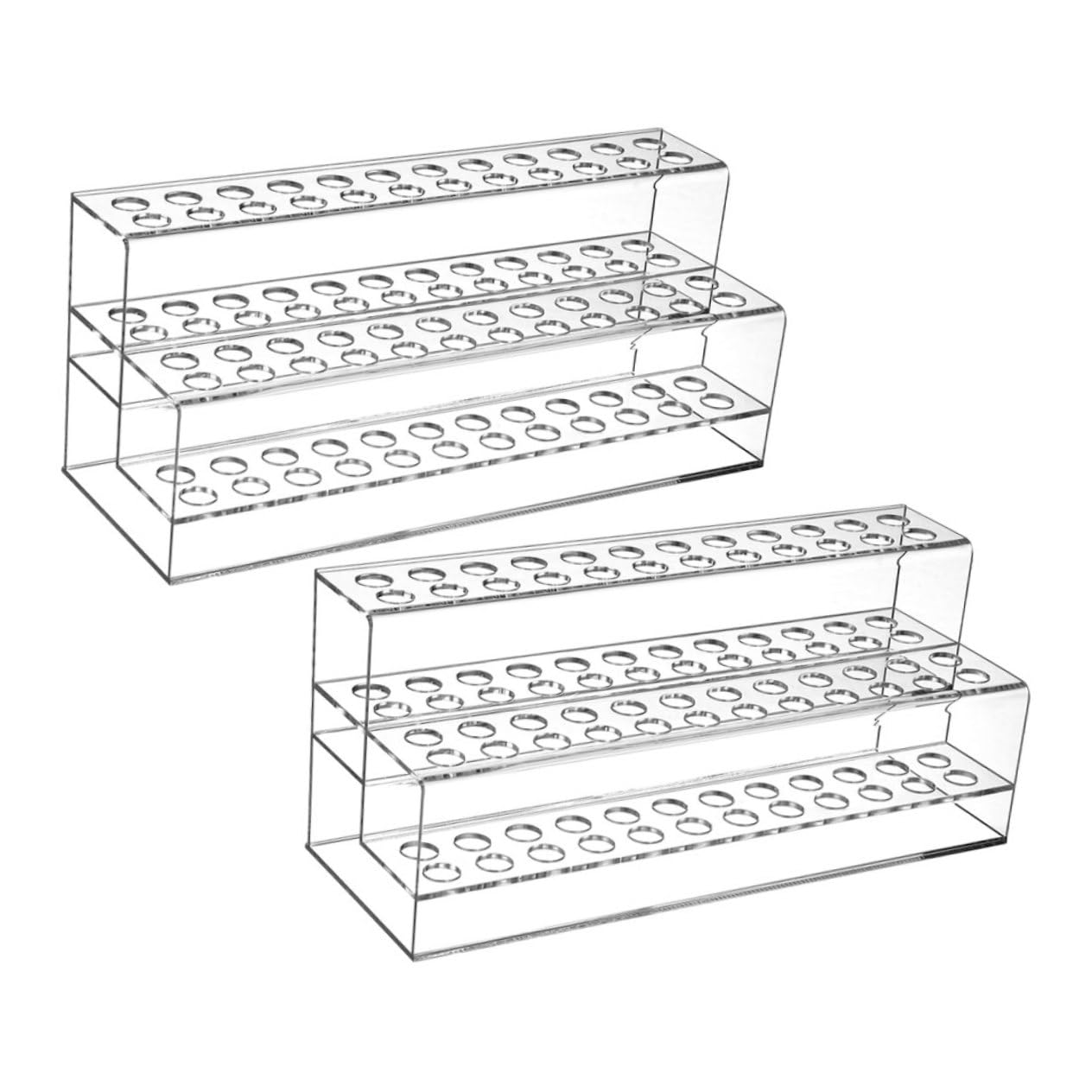 Stiftehalter aus Acryl für Augenbrauenstifte, 2 Stück, 48 Löcher
