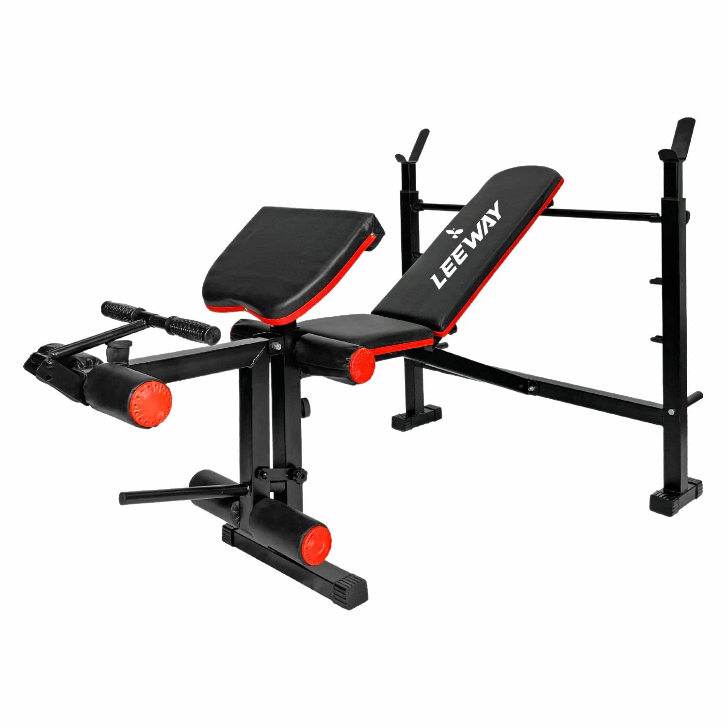 Sponsored Ad - NB LEEWAY LF150 Adjustable Gym Bench for Home Workout | Incline, Flat & Chest Bench Press | Foldable Weight Bench with Preacher Curl | Multipurpose Workout Bench for Home Gym Equipment & Fitness Training