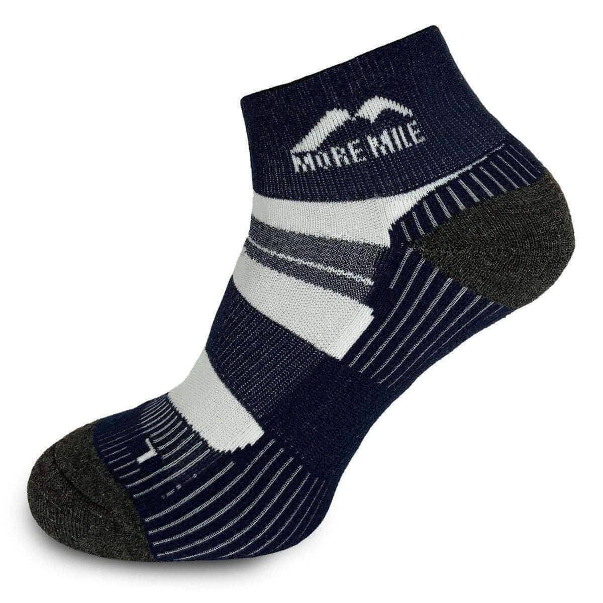 More Mile Women's Blue Endurance Running Socks - 2-5