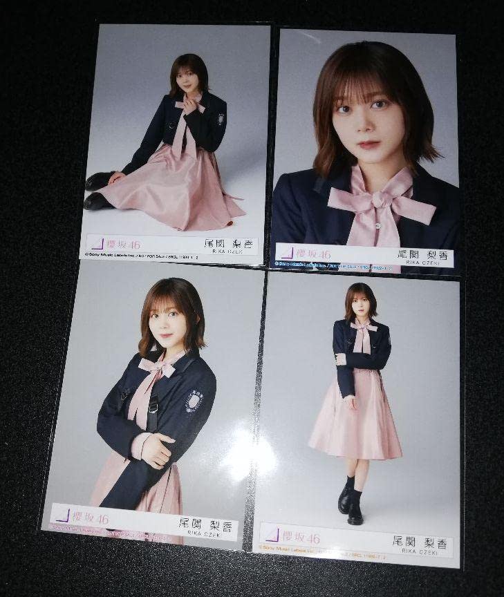 元櫻坂46 尾関梨香直筆サイン入りアナログ盤ソロ写真