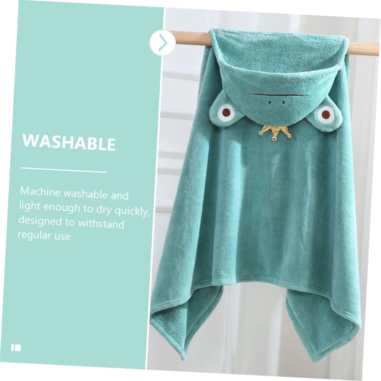 Abaodam Serviette de Bain à Capuche pour Tout-Petits Douce Absorbante Et Facile à Enrouler pour Le Confort de Bébé