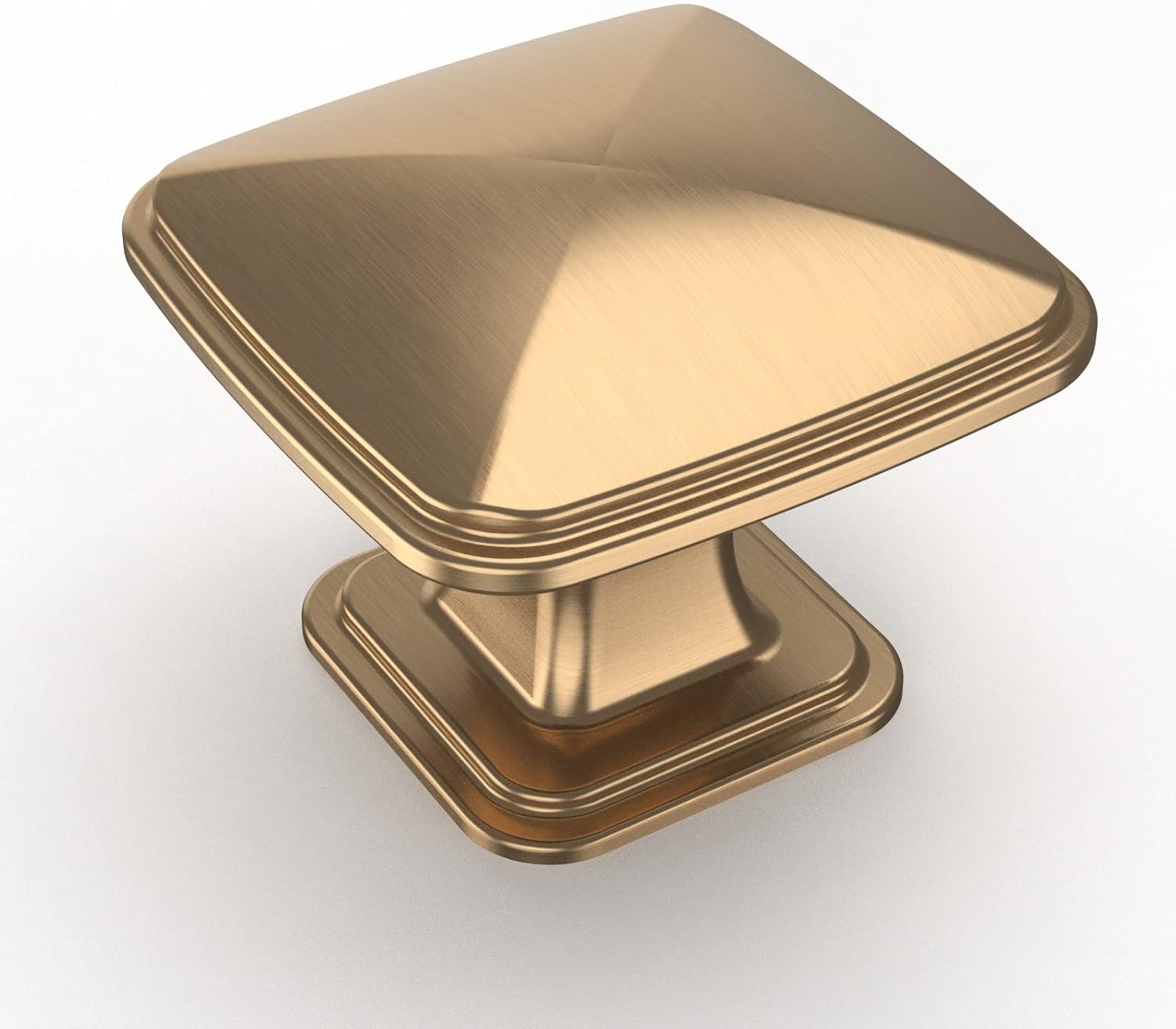 Amerdeco 25 Pack Champagne Bronze Knobs 11/4 Inch Single Hole