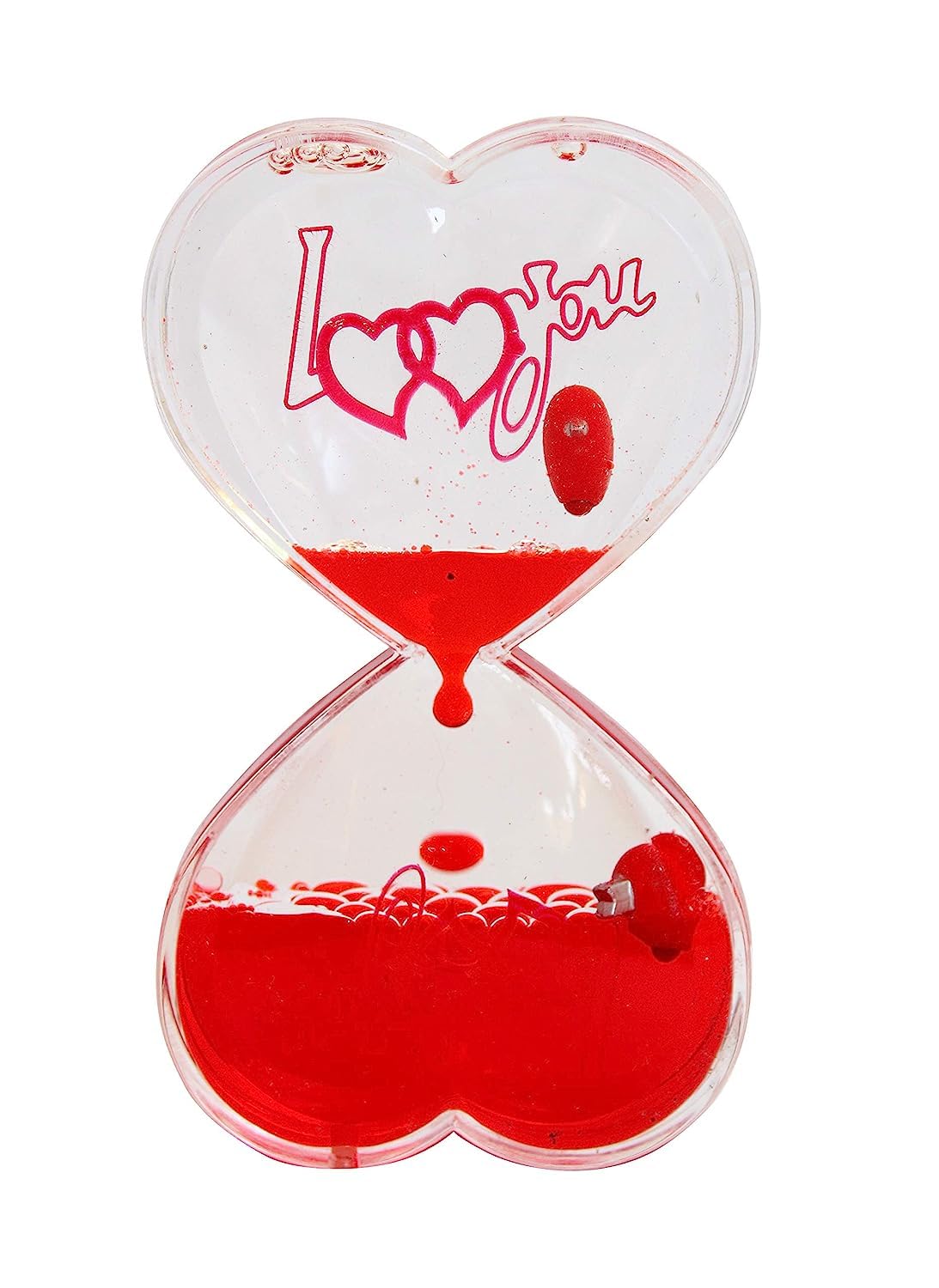 Droplet Timer Hourglass Double Heart Shape Paper Weight