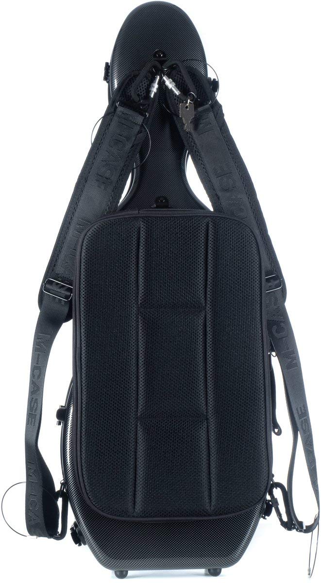 Custodia per violino Fiberglass Ultra Light 4/4 point black - navy blue M-Case + Music Bag