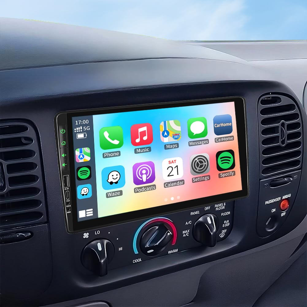 Car Stereo Radio with Carplay Android Auto GPS Navi for Ford F150 F250 F350 Expedition Explorer Crown Victoria/Lincoln Navigator Town Car/Mercury