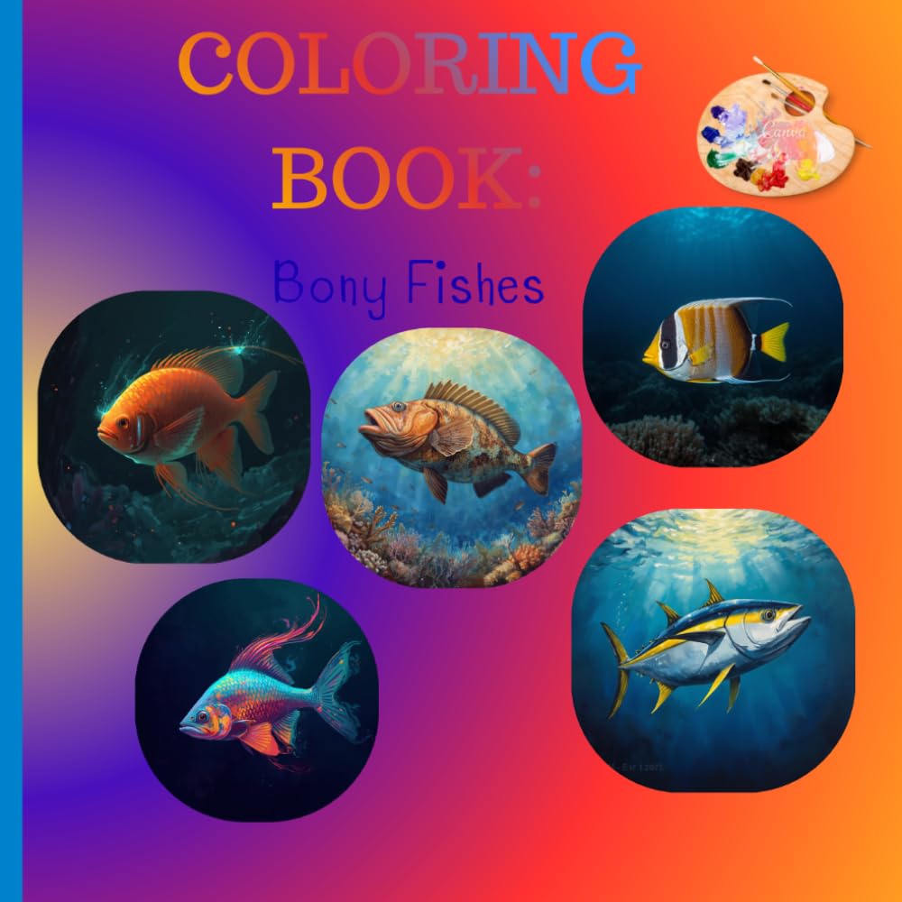 Amazing Bony Fishes Coloring Book: Amazing Bony Fishes Coloring Book: 27 Spectacular Designs of Tropical, Freshwater & Reef Fish – An Ocean Adventure for All Ages!