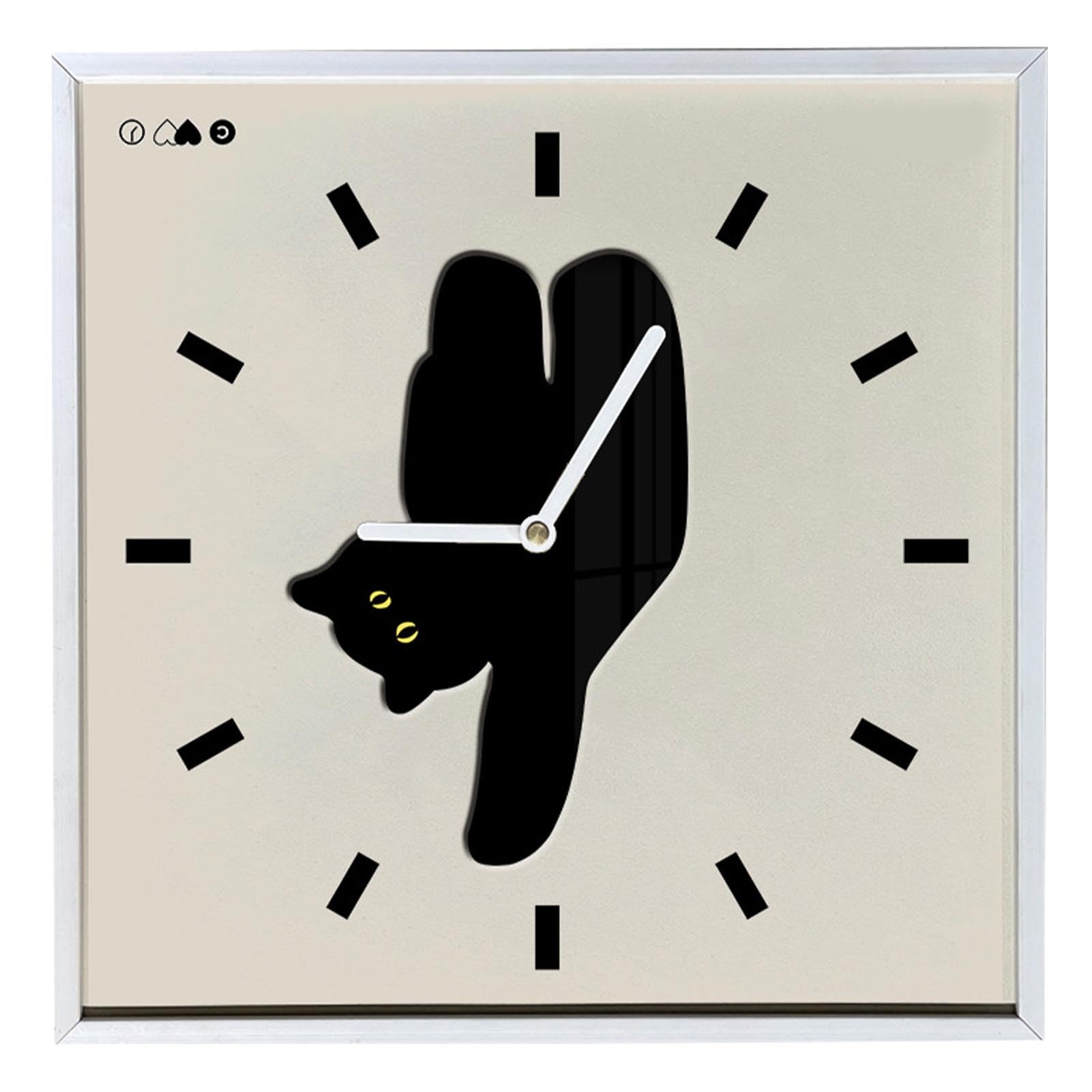 Horloge murale silencieuse acrylique design moderne pour salon et cuisine
