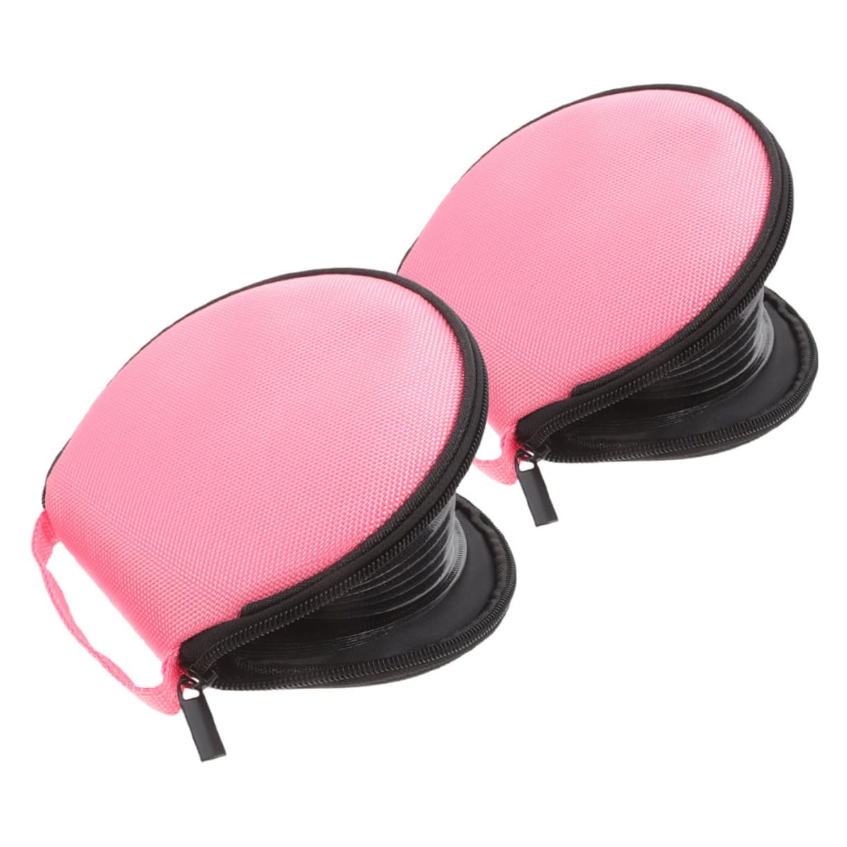 Cabilock 2pcs CD Organizer Bag Capacity Protective Media Storage Pouch for Car Home Use CD Holder Pink for Travel Disc Collection