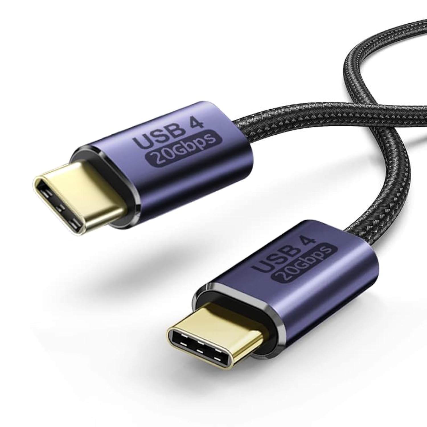 T Tersely USB 4.0 Cable 2M/6.6FT, 100W Power Delivery Display Cable 8K@60Hz Video 20Gbps Type C Cord Monitor Cable for iPhone 15 Pro Max/Pro/Plus MacBook iPad Pro Samsung S23/Fold 5/Flip 5 (2M)