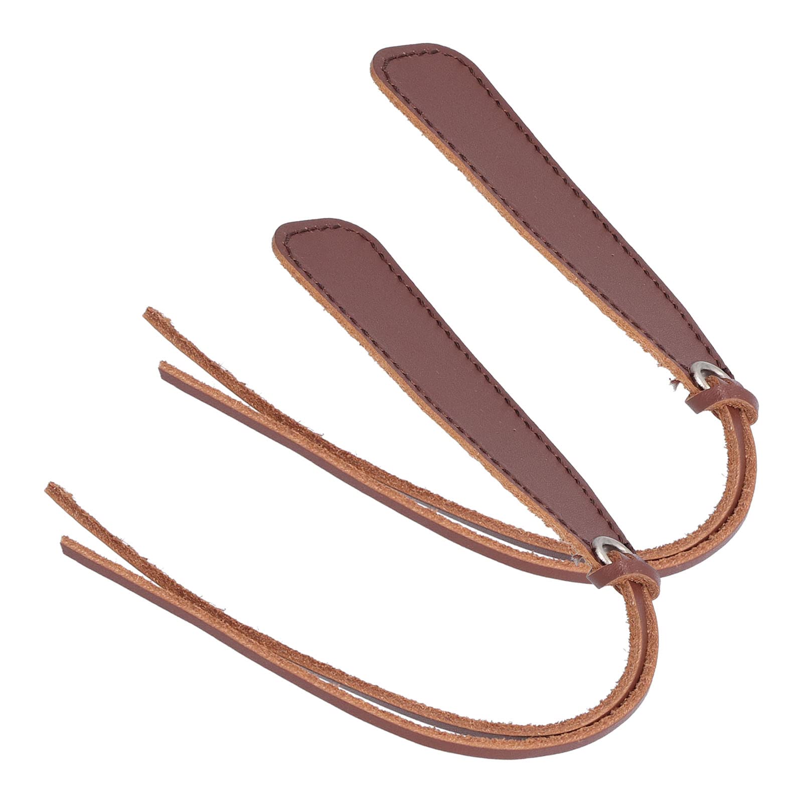Ejoyous Juego de Marcapáginas de Cuero Marcador de Libro Retro 2 Piezas con Borla 90 X 25 X 2,5 Mm Marcador de Página Procesado a Mano para Niños Estudiantes Profesores Lectura de Libros de Estudio