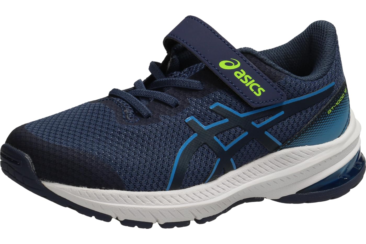 Asics Navy Blue Kids Gt-1000 12 Trainers Size 31.5 (13)