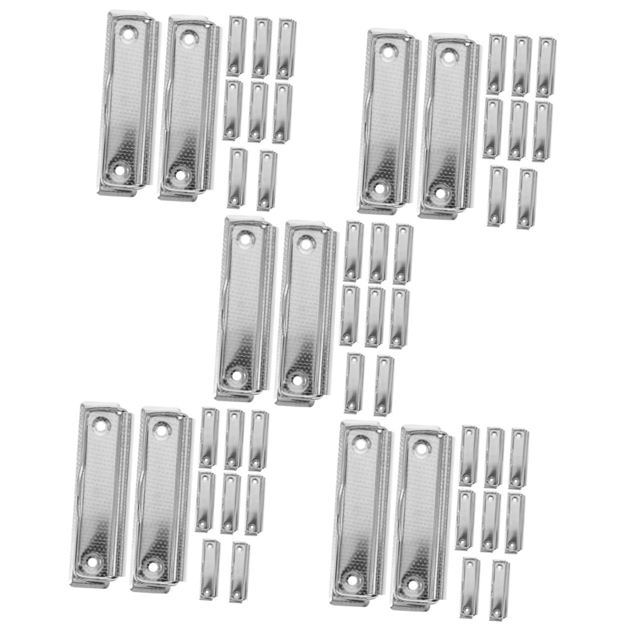 COHEALI 50 Pezzi Clip per Documenti in Metallo con Rivetti Morsetti Resistenti per Ufficio e Scuola Fermagli per Carta e File con e Duratura