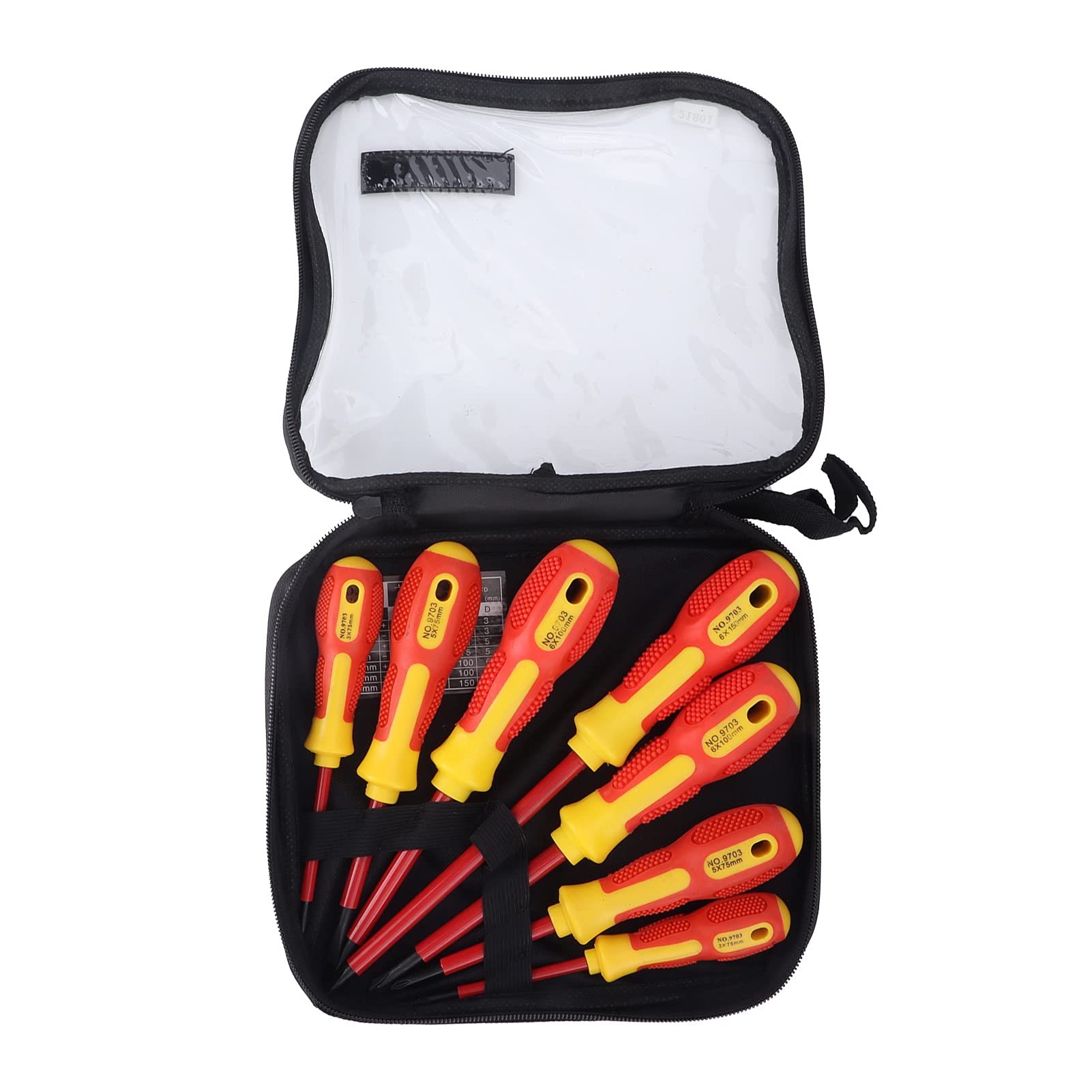 Set di cacciaviti isolati Manici ergonomici magnetici professionali per manutenzione elettricisti Installazione di elettricità e acqua Kit da 7 pezzi in acciaio al cromo vanadio