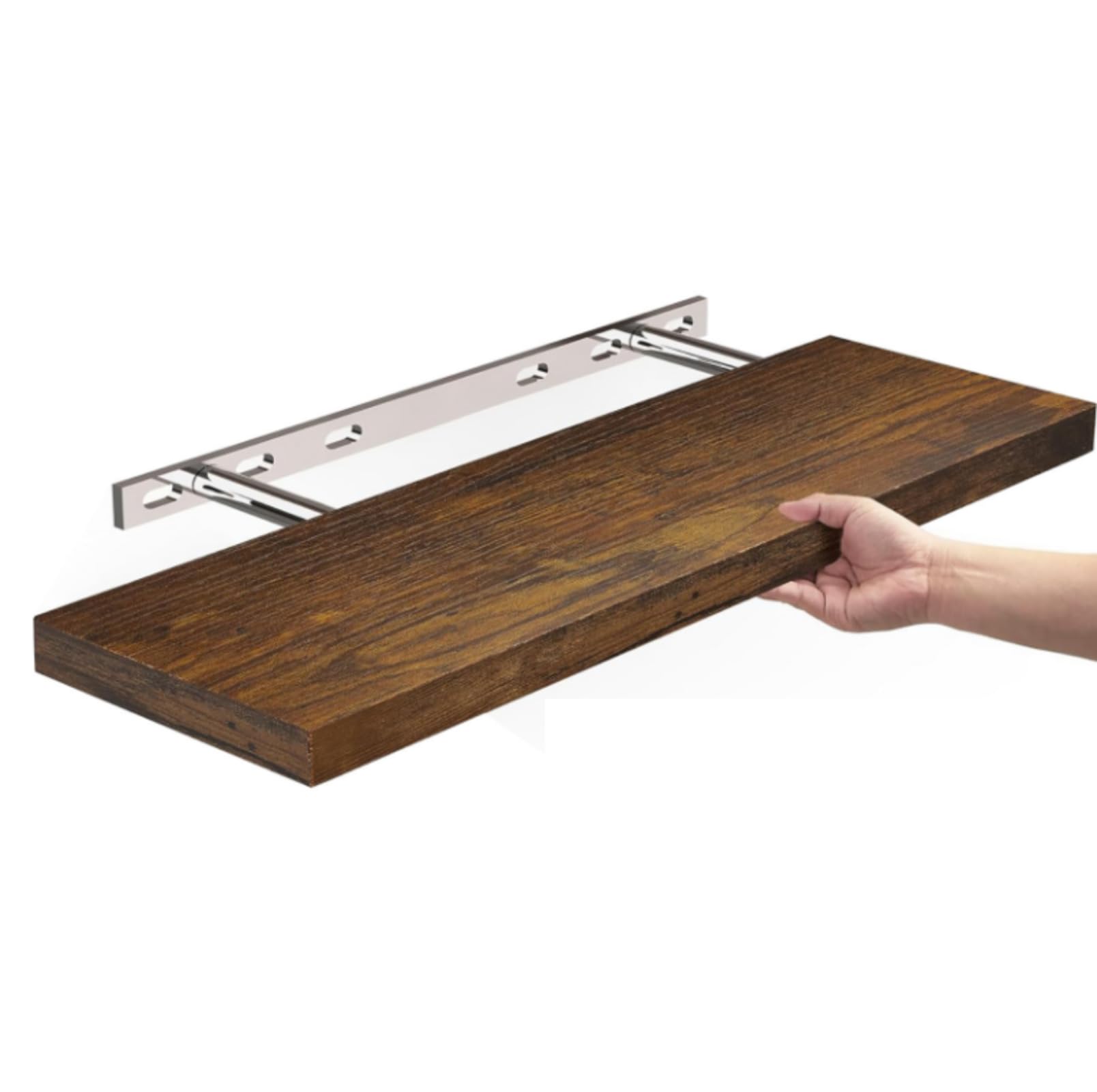 Amazon｜SwiftLink ウォールシェルフ 2/3枚セット 40*17*2.8cm 耐荷重