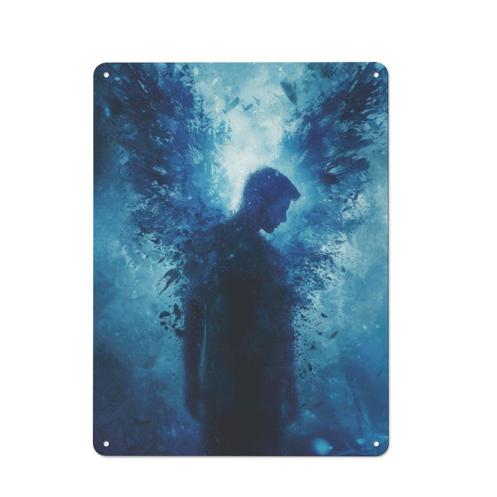 Junmoney Fallen Angel Retro Metal Plaque 40X30cm For Bar Or Restaurant, Suited To Restaurant Interior Fans