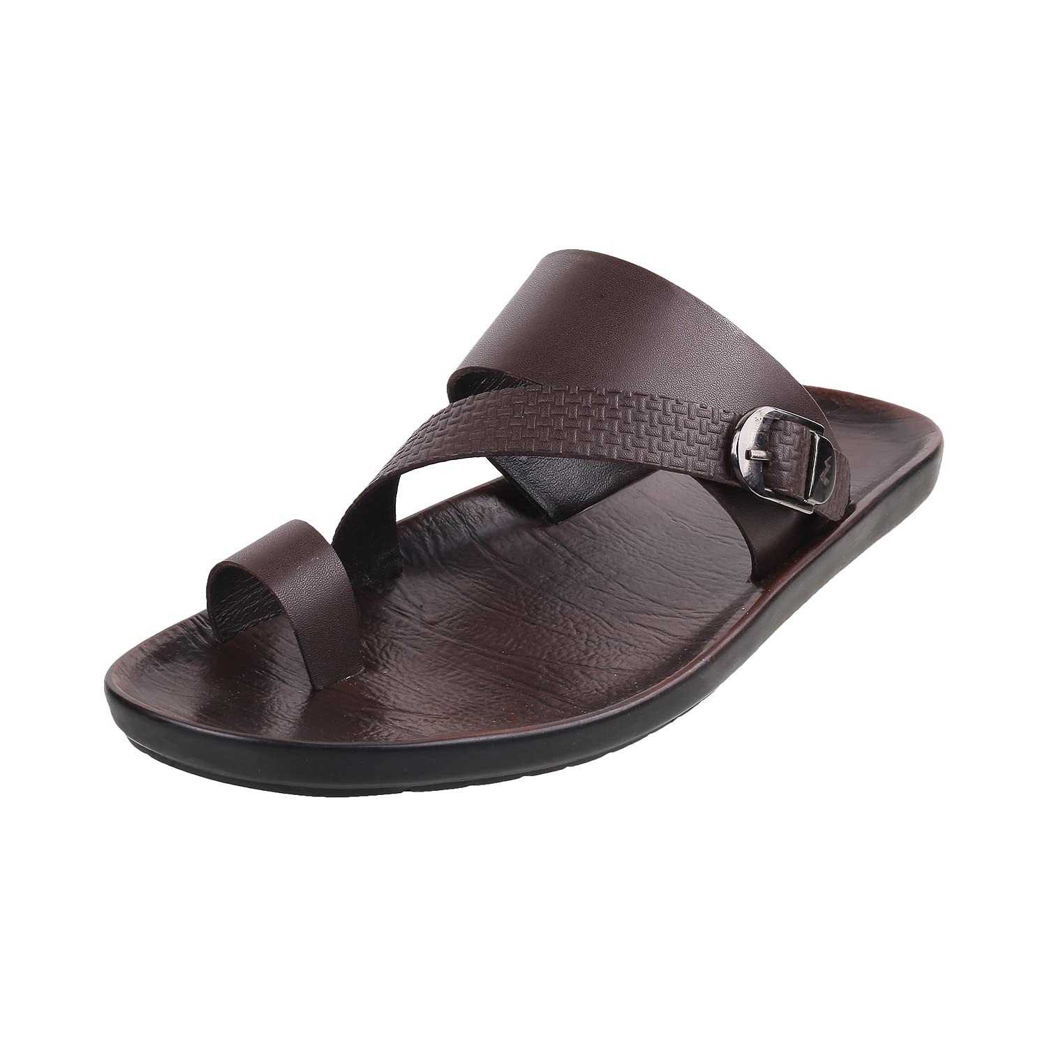 Metro Mens Leather Brown Slippers (Size (7 UK (41 EU)) (B0B1F3L5C7) Amazon Price History, Amazon Price Tracker