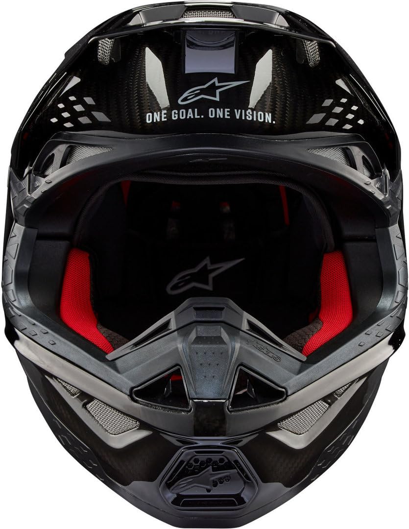 Alpinestars Motocross-Helm Supertech S-M10 Solid - Schwarz/Glossy/Carbon