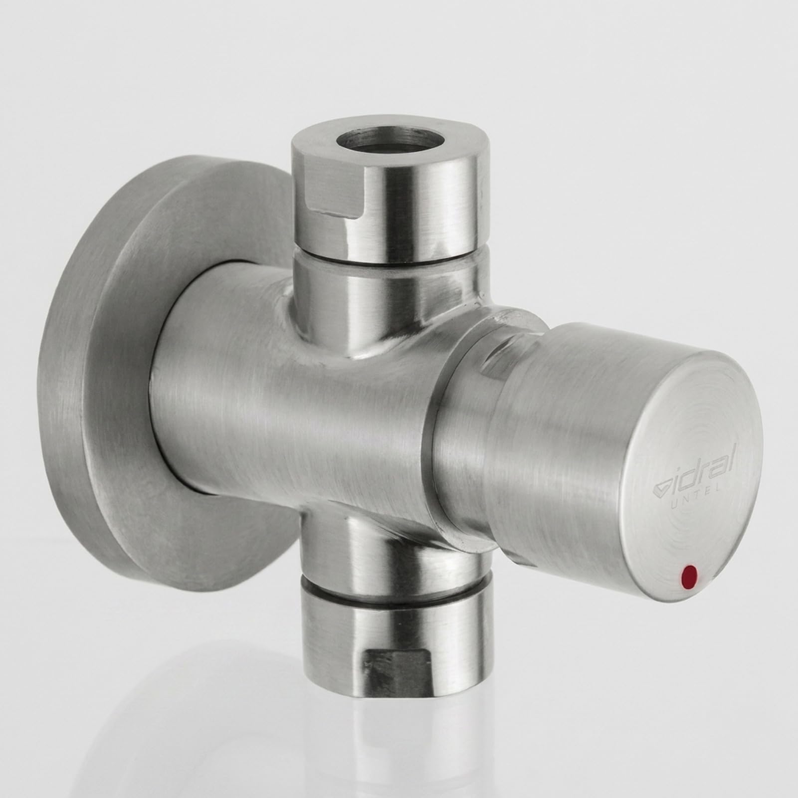 Grifo de ducha exterior temporizado 25 segundos de acero inoxidable cepillado - Idral 08430-30