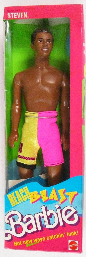 Barbie Beach Blast Steven Doll African / American Mattel 1988