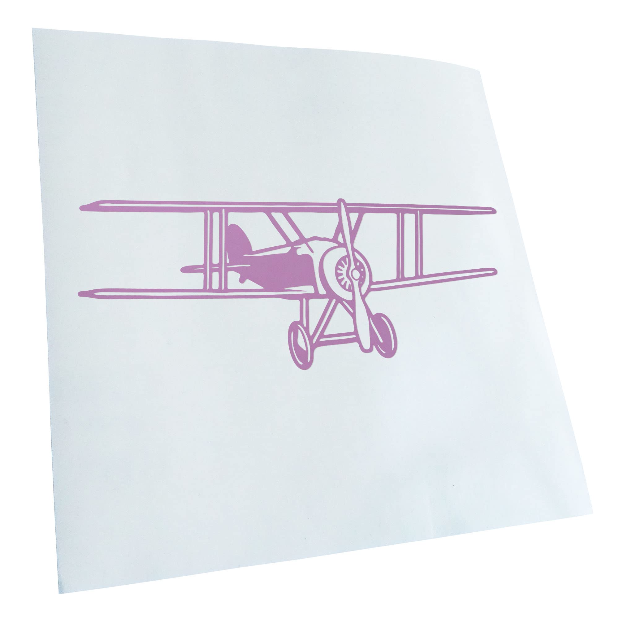 Kiwistar - Car Sticker - Lilac - 50 x 20 cm Double Decker Aeroplane Sticker for Car, Laptop, Bicycle, Truck, Motorcycle, Multicoloured JDM Decal Racing