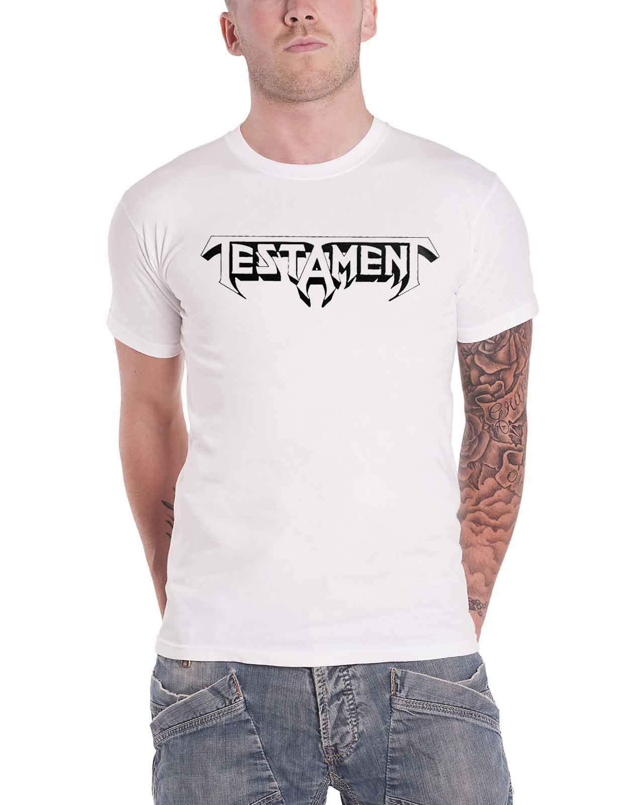 Testament T Shirt Bay Area Thrash Band Logo Official Mens White XXL