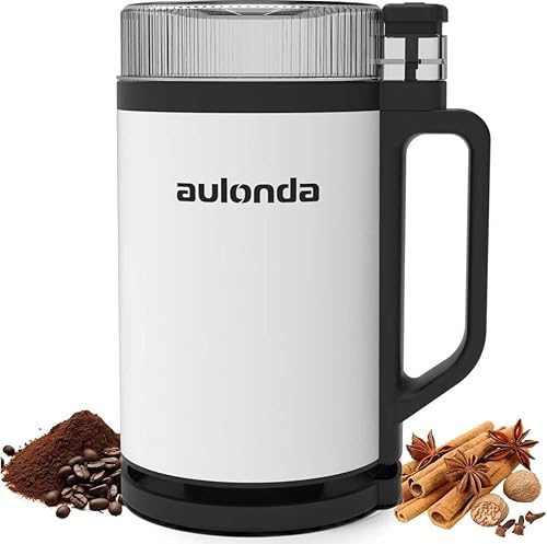 Molinillos de café eléctricos profesionales, gran capacidad de 10 onzas o granos de café y especias, control de botón de un solo toque, motor de 350