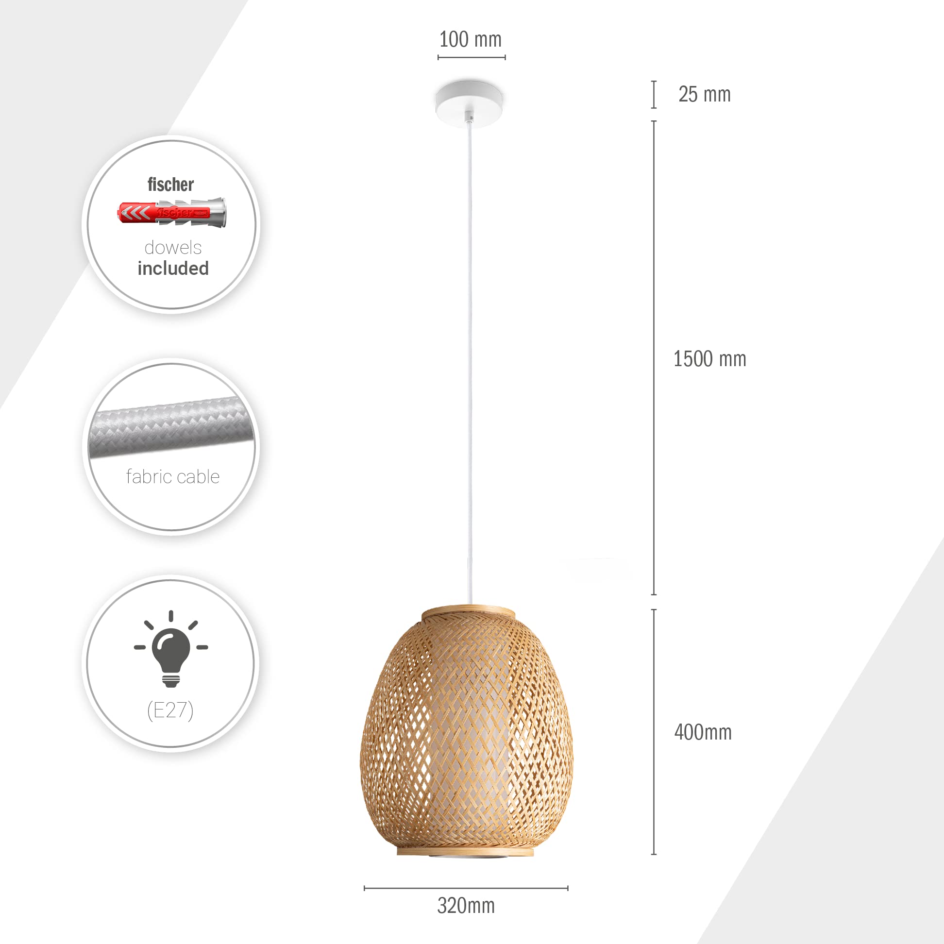 Countryfield Solar lamp hangend Kalita S Naturel - Geur voor je Huis