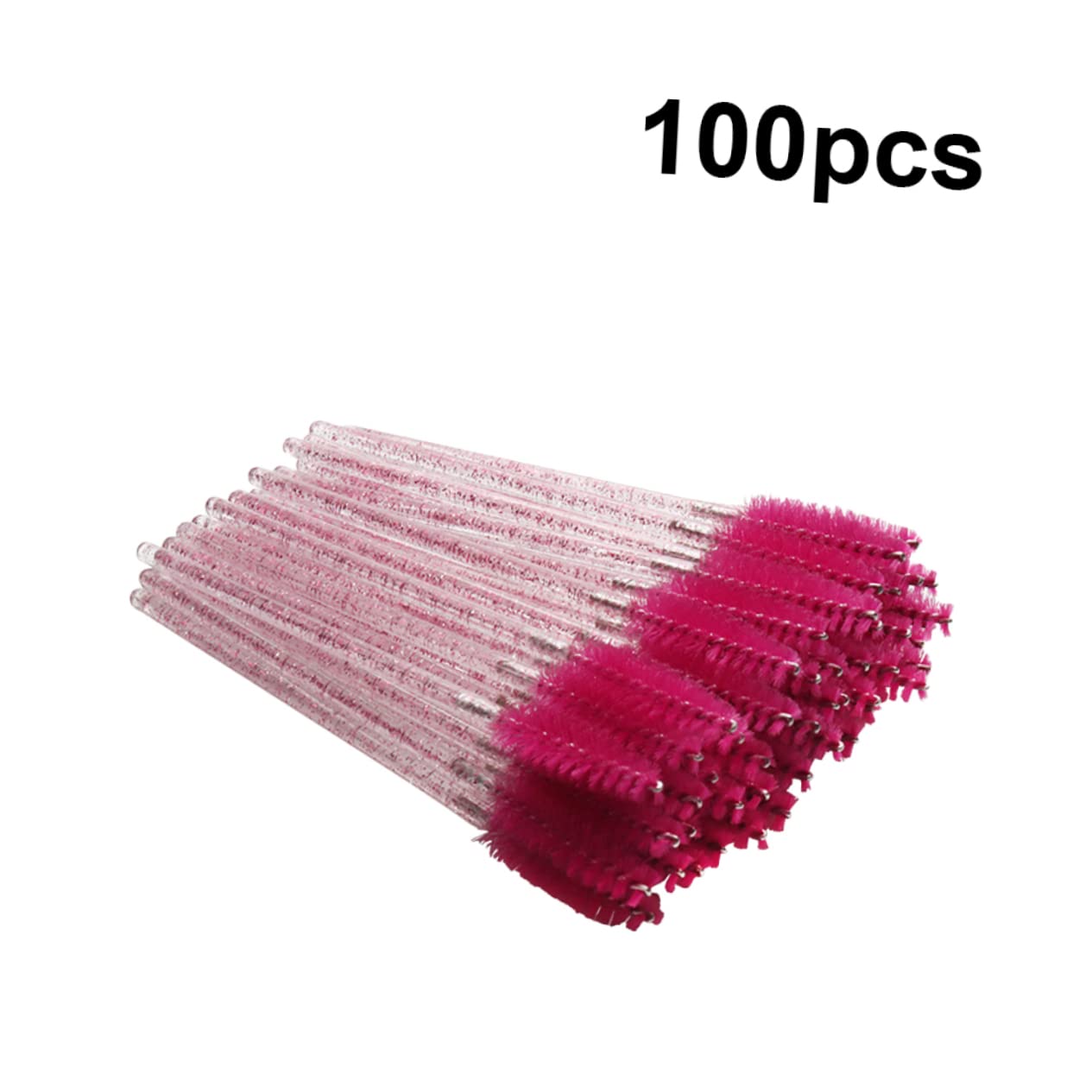 VICASKY Crystal Wand Mascara Brush 100pcs Pack for Eyelash Separation Mascara Applicati