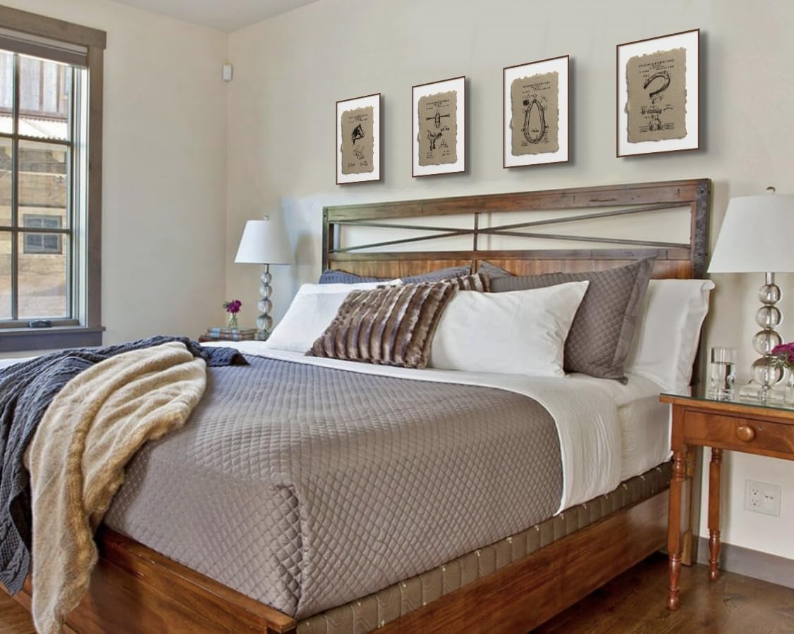 Chancertons Horse Art Prints - Horse Decor - Horse Art Wall Decor - Horse Poster for Girls Bedroom - Equestrian Decor - Gift for Horse Lovers - Horse Gift - Office - Home - Set of 4(8x10 UnFramed)