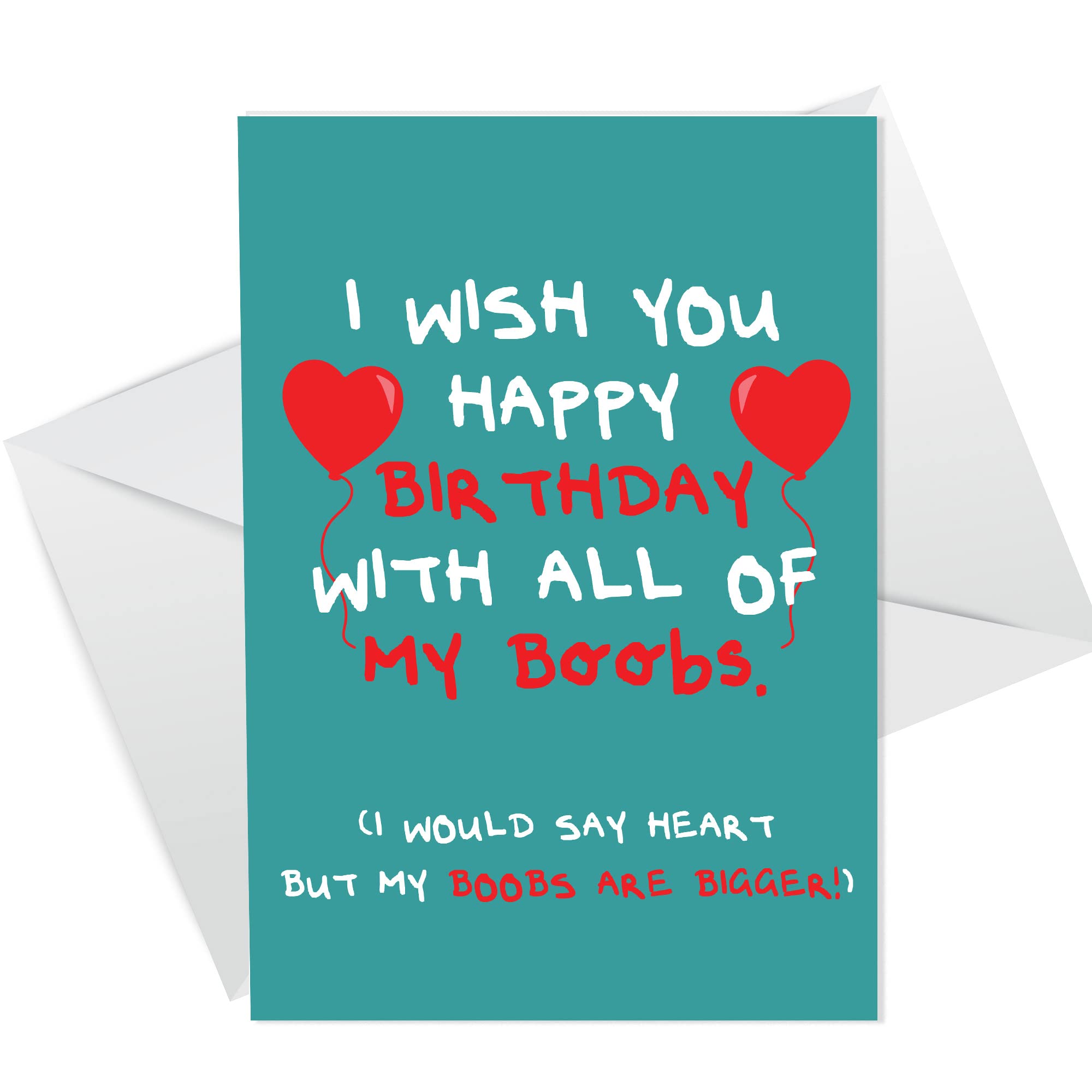 Funny RUDE Birthday Card For Boyfriend Husband Cheeky Card For Him Handmade