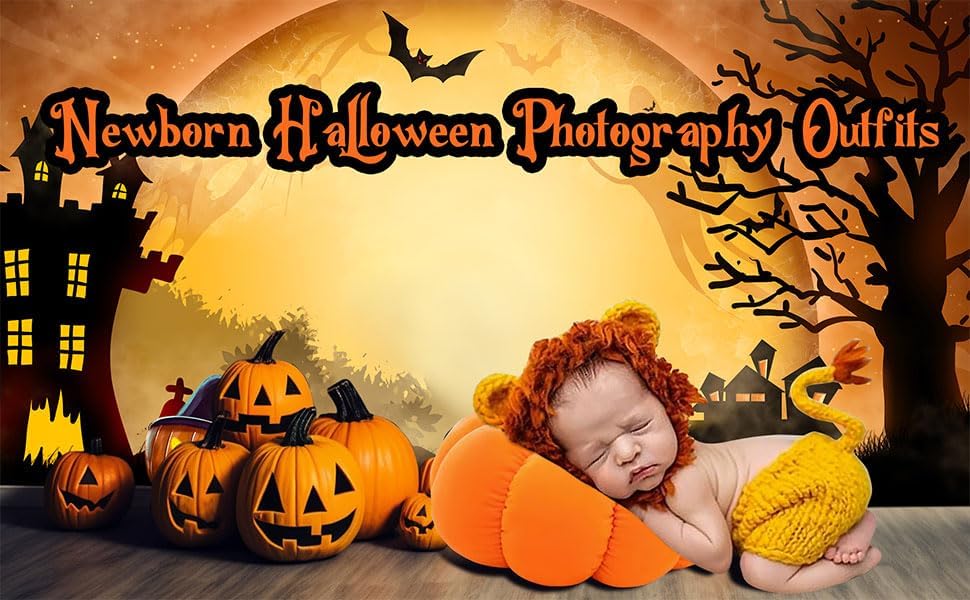 AIXIANG Baby Newborn Photography Prop Baby Handmade Crochet Knitted Costume Christmas Lion Cap and Pants Set Baby Photo Props - Image 9