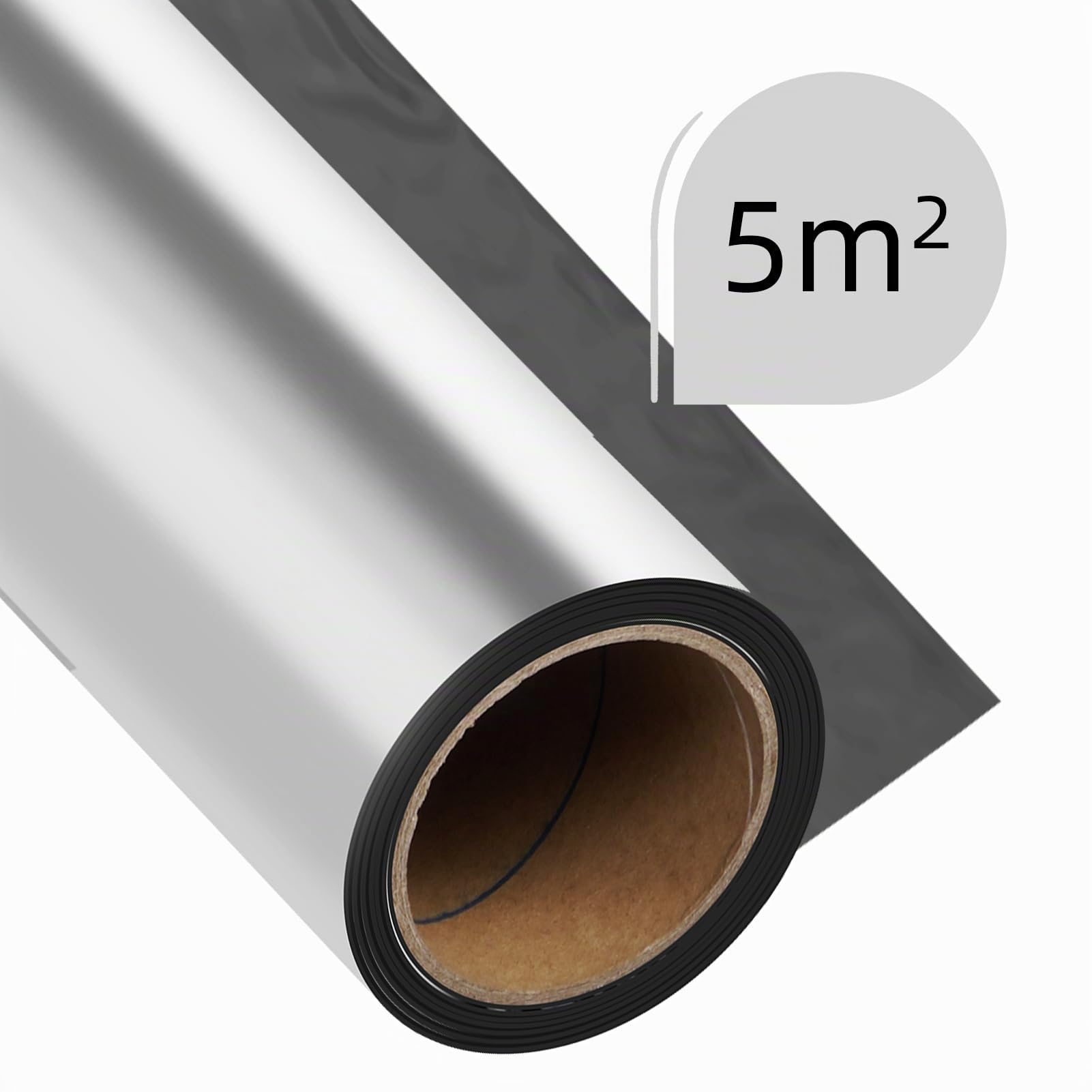 1mx5m Membrane D'étanchéité Auto-adhésive, Film PET 1,2mm D'épaisseur, Aluminium Autocollante pour Toiture pour Abris de Jardin Garages et Remises (Argent)