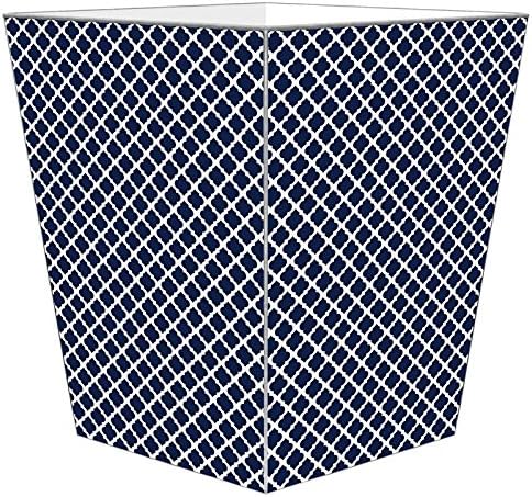 Marye-Kelley Navy Chelsea Wastepaper Basket